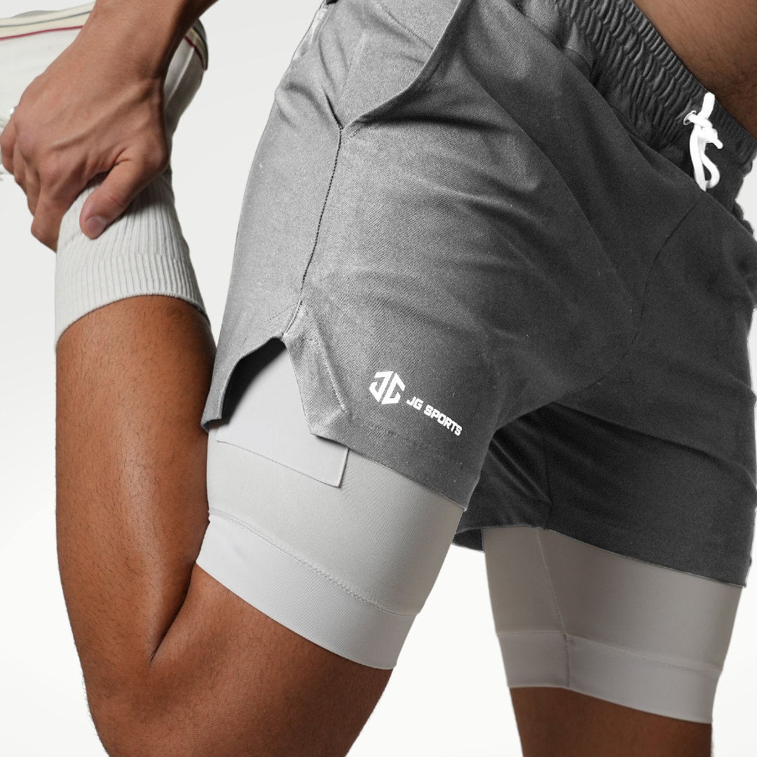 CORE 2in1 5" Liner Shorts Gray