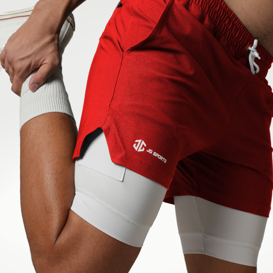 CORE 2in1 5" Liner Shorts Red