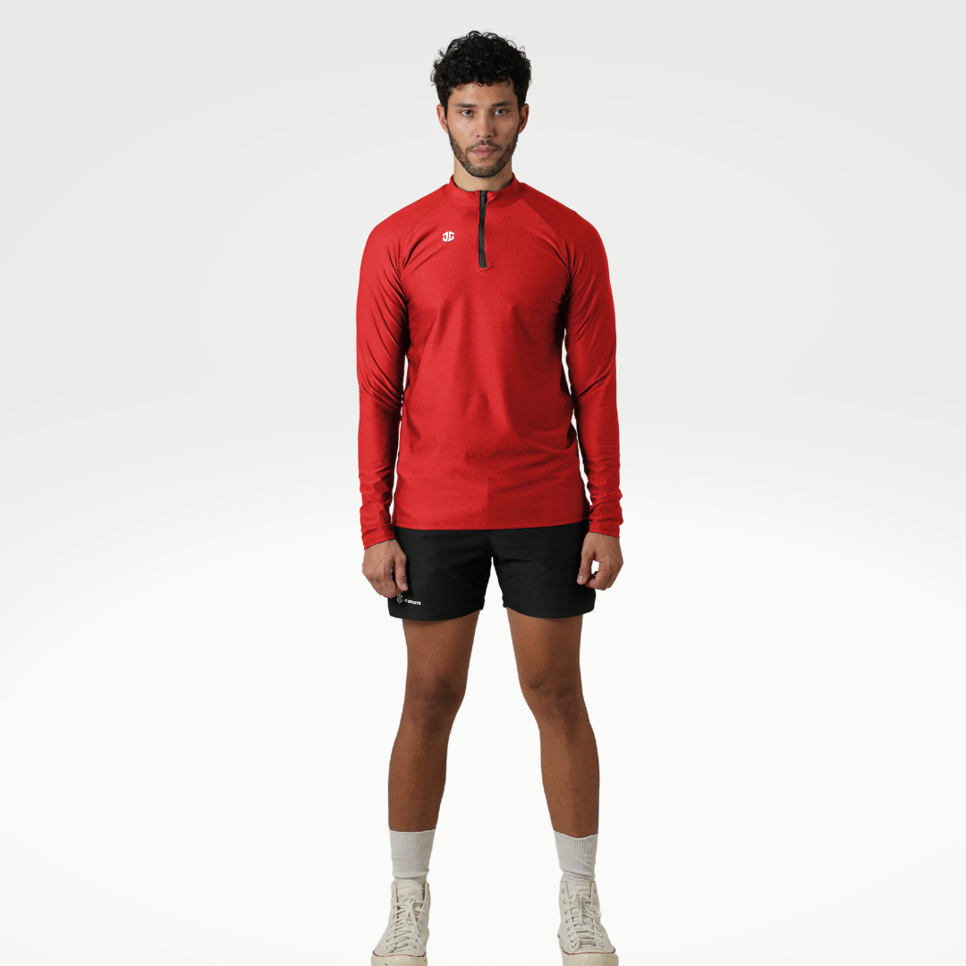 CORE Quarter Zipped Red