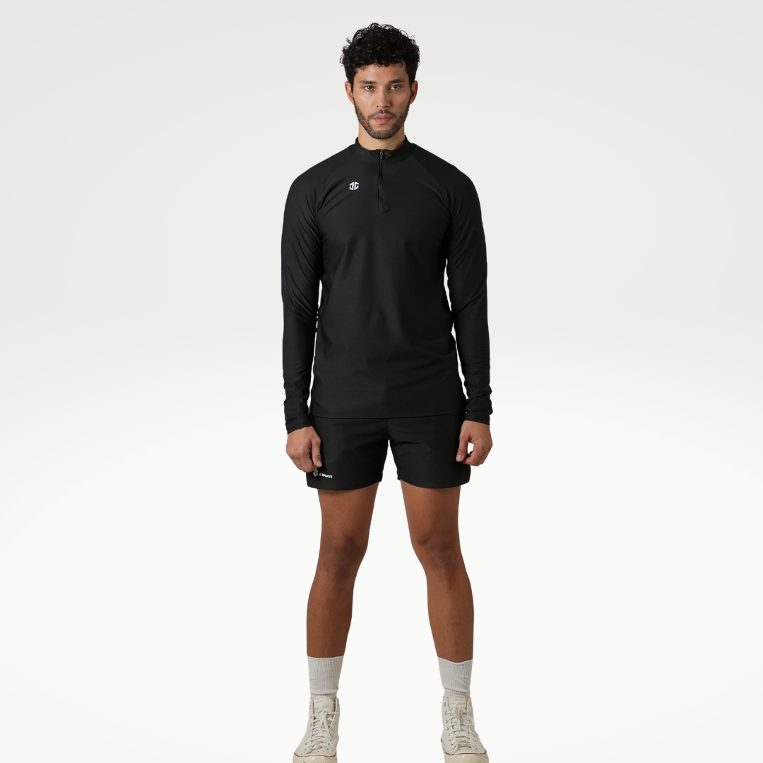 CORE Quarter Zipped Black