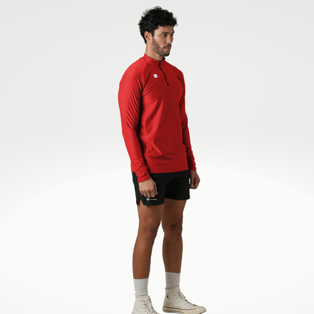 CORE Quarter Zipped Red