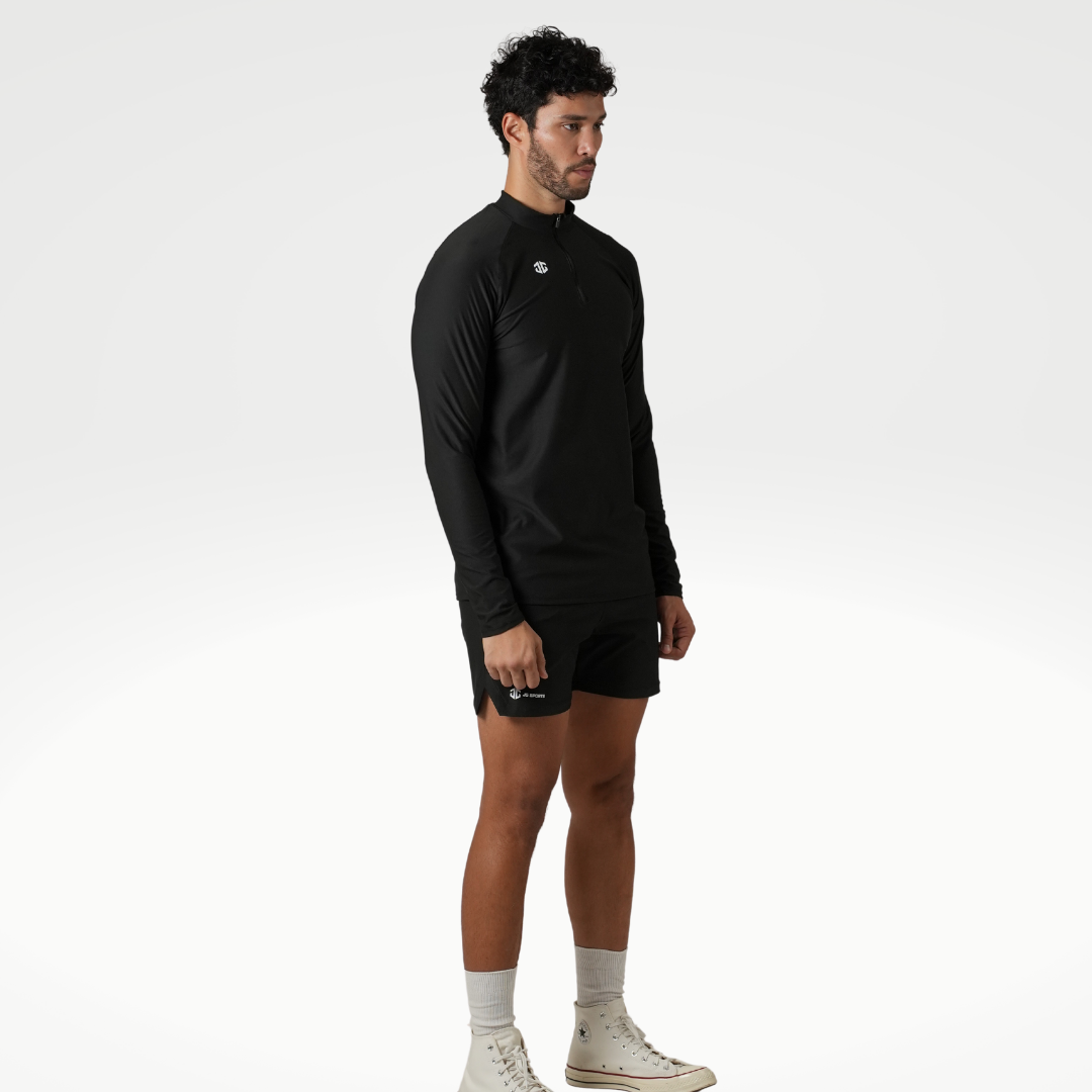 CORE Quarter Zipped Black