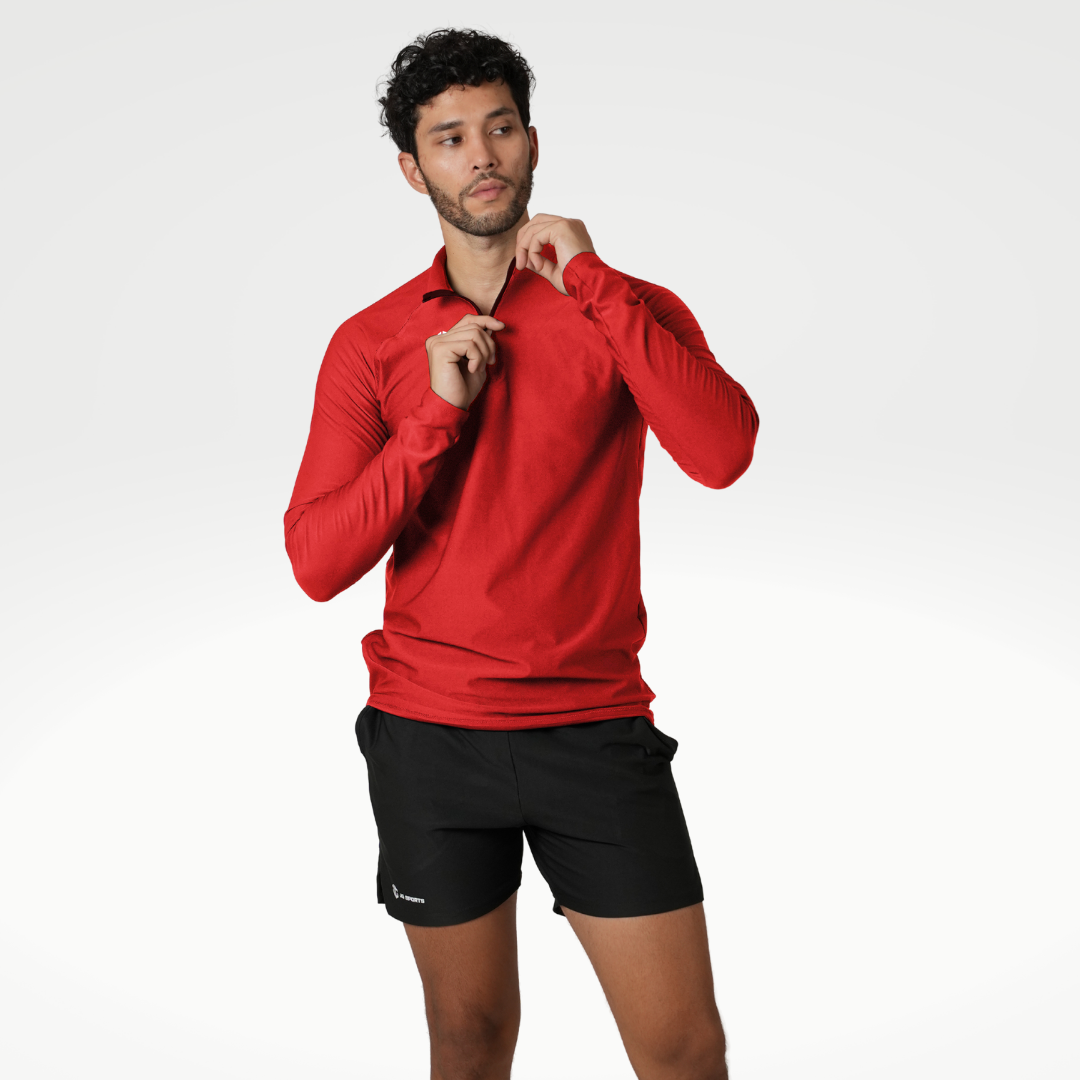 CORE Quarter Zipped Red