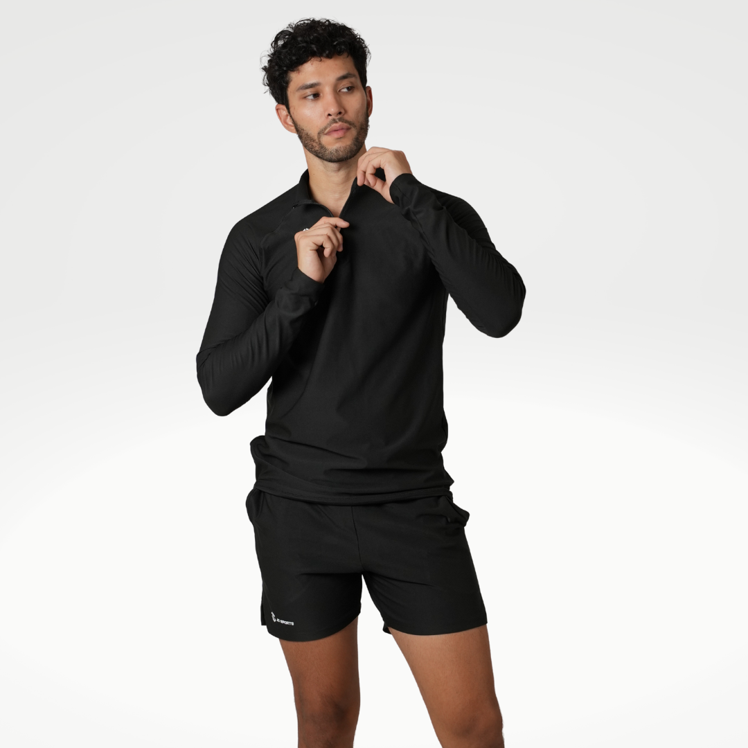 CORE Quarter Zipped Black