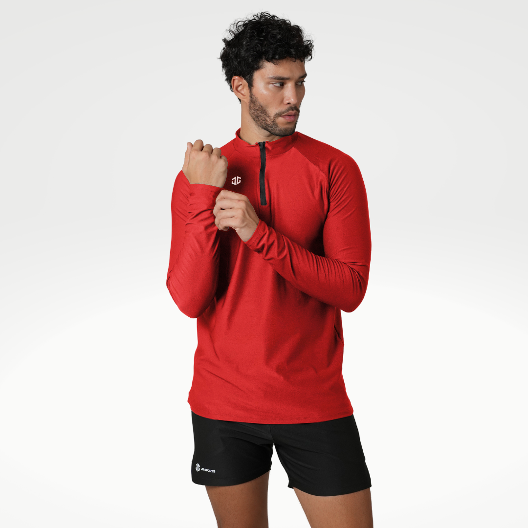 CORE Quarter Zipped Red