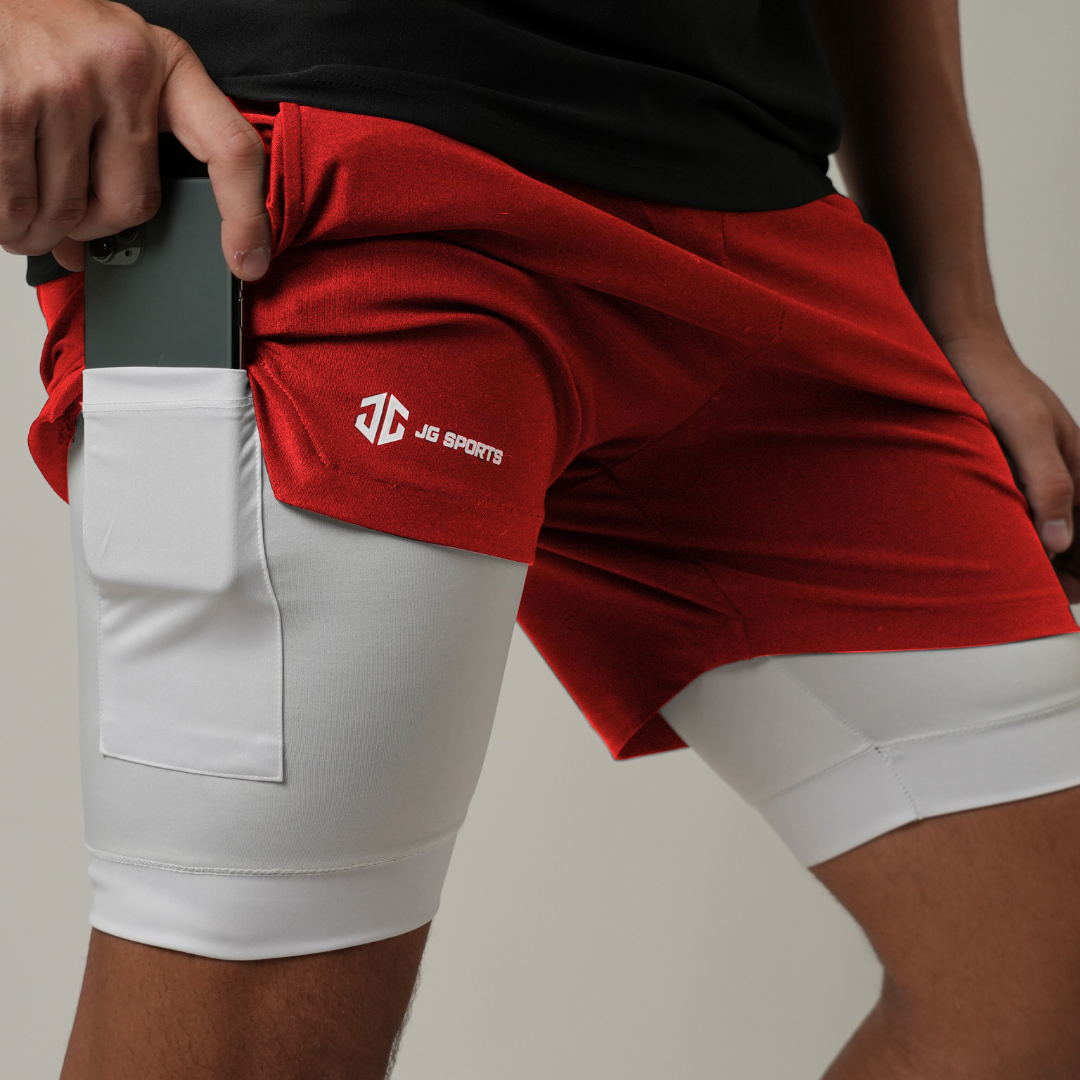 CORE 2in1 5" Liner Shorts Red