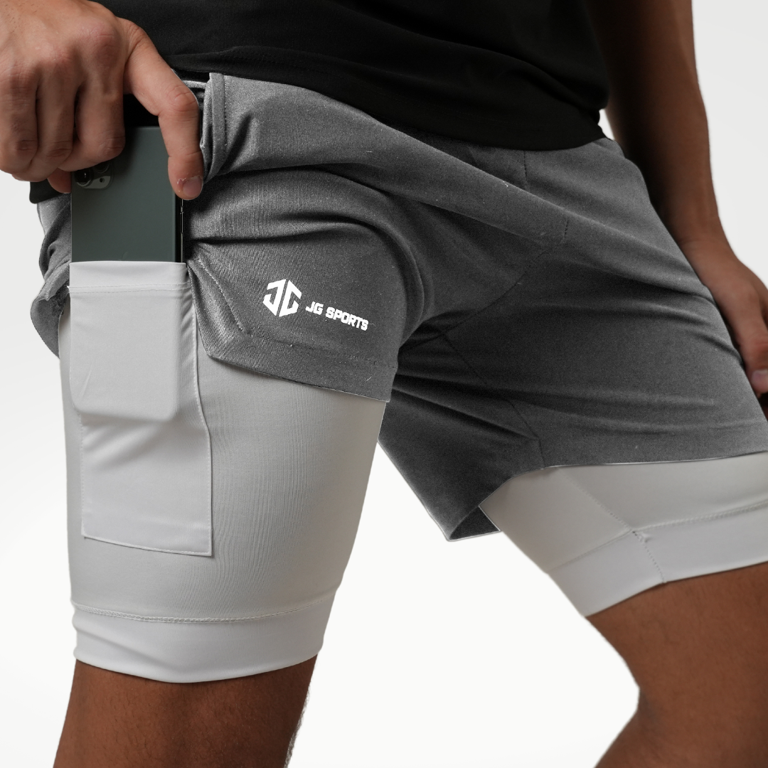 CORE 2in1 5" Liner Shorts Gray