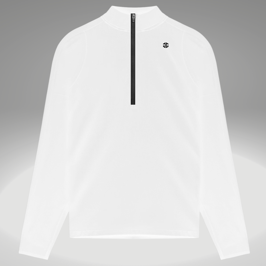 [Core] Quarter Zipped White