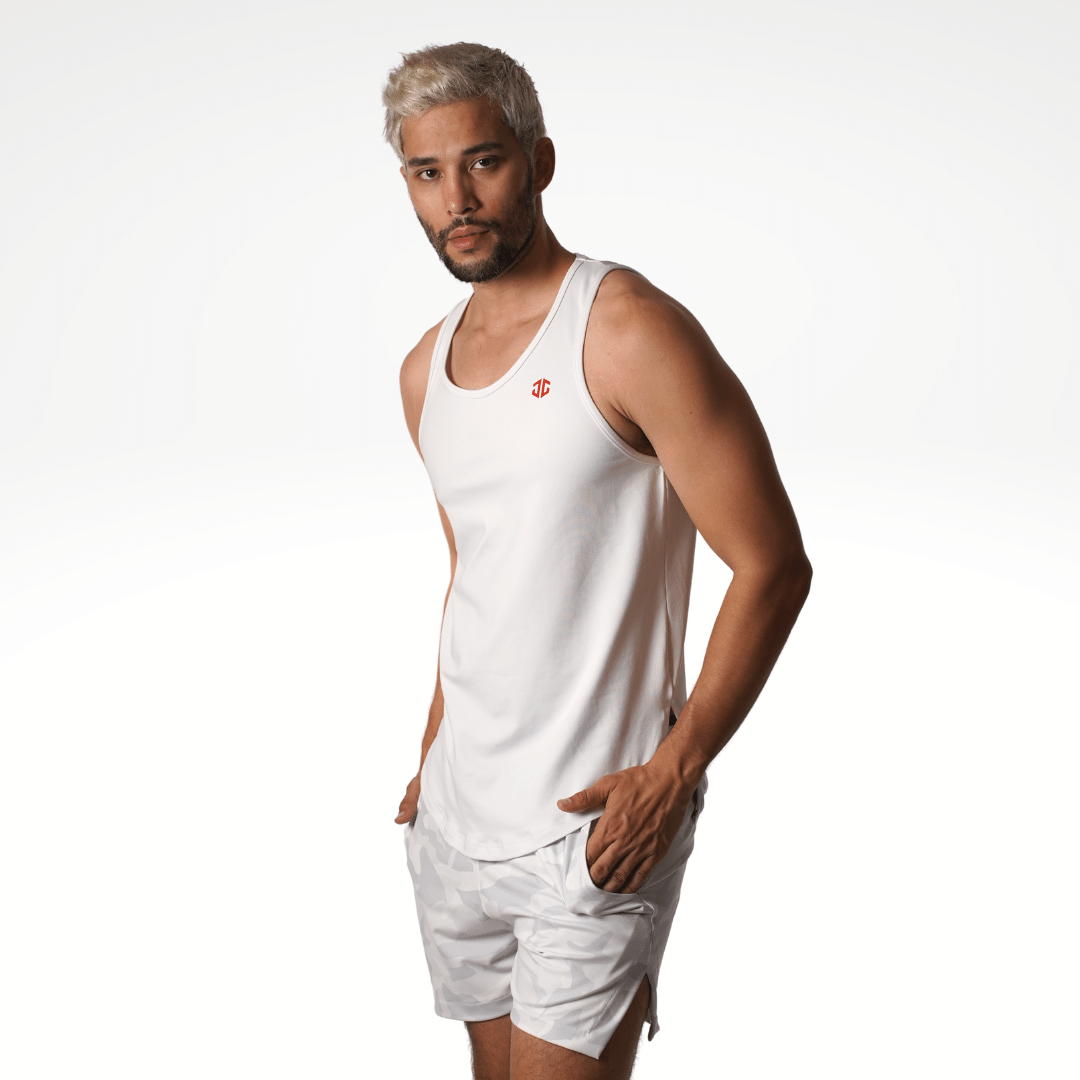 [Inceptus] Tank Top for Men Plain White