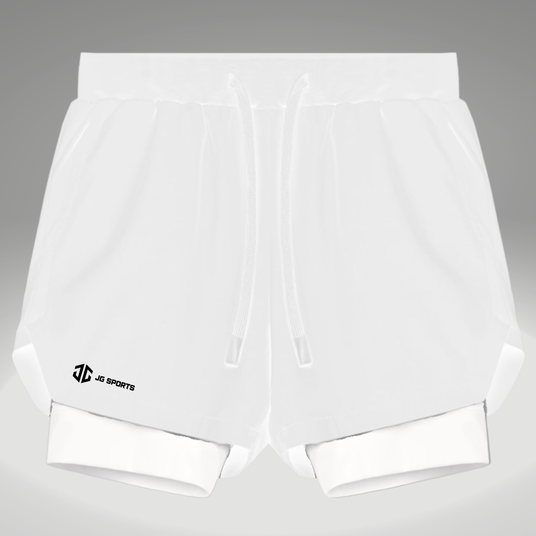 [Core] 2in1 5" Liner Shorts White