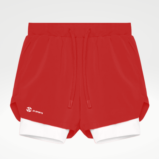 [Core] 2in1 5" Liner Shorts Red