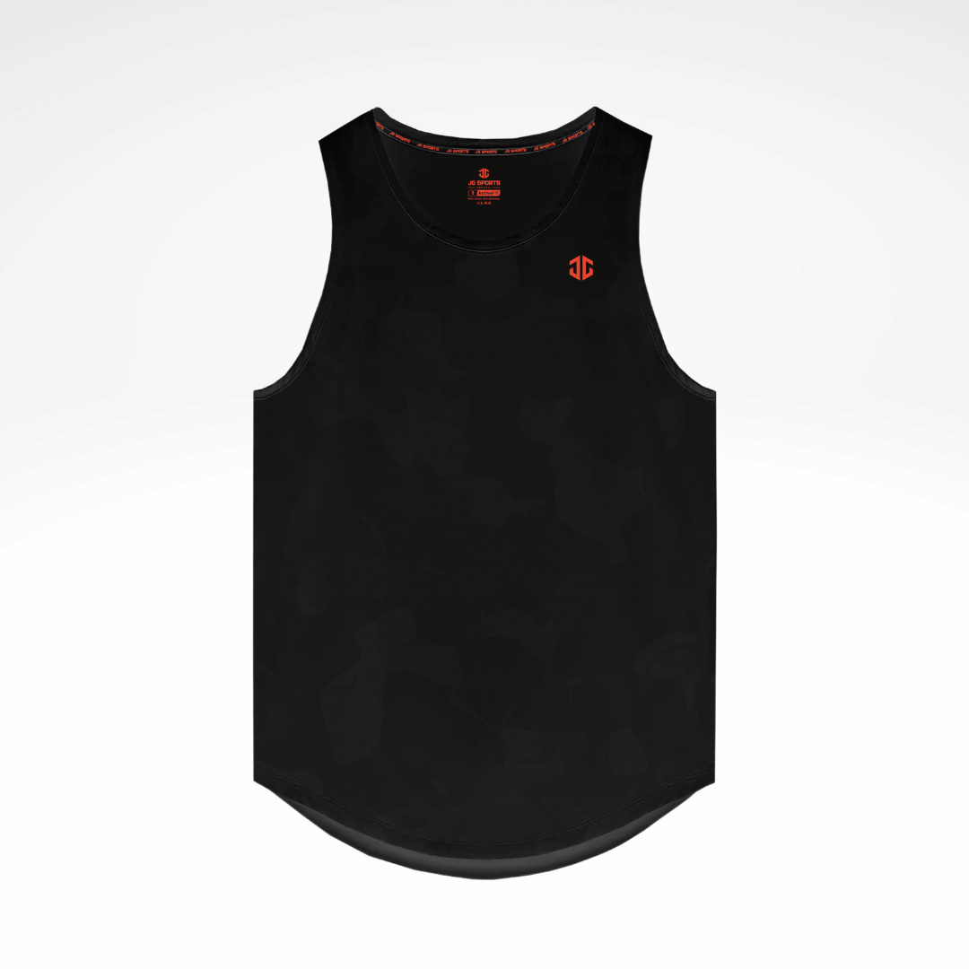 [Inceptus] Tank Top for Men  Black Camo