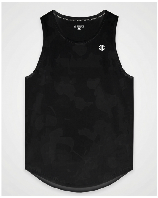 [Inceptus] Tank Top for Men  Black Camo