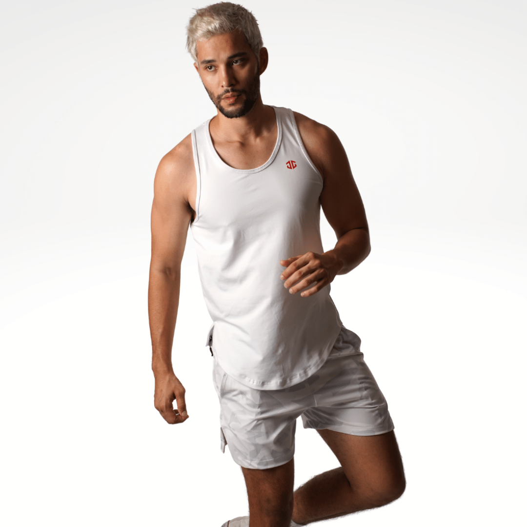 [Inceptus] Tank Top for Men Plain White