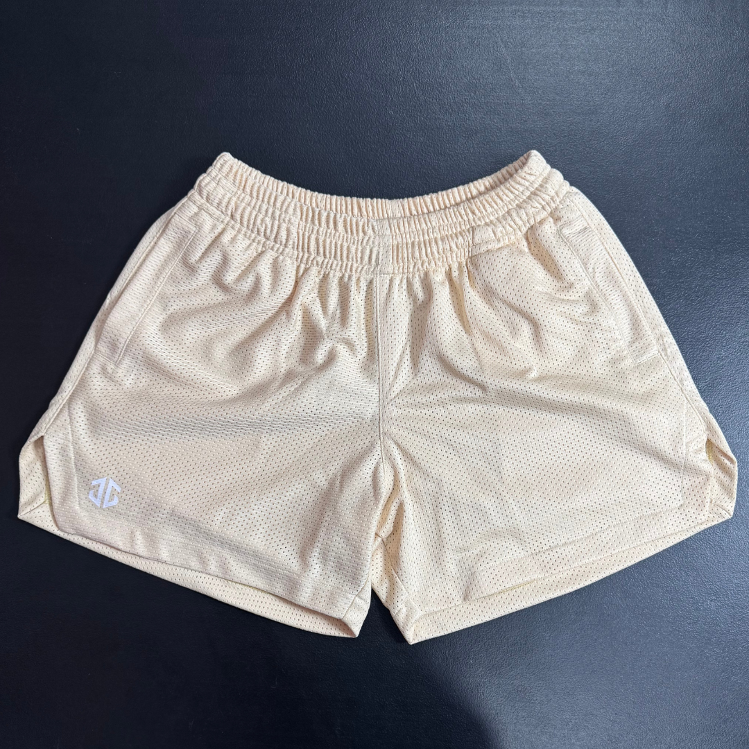 Ground Zero Mesh Shorts Cream