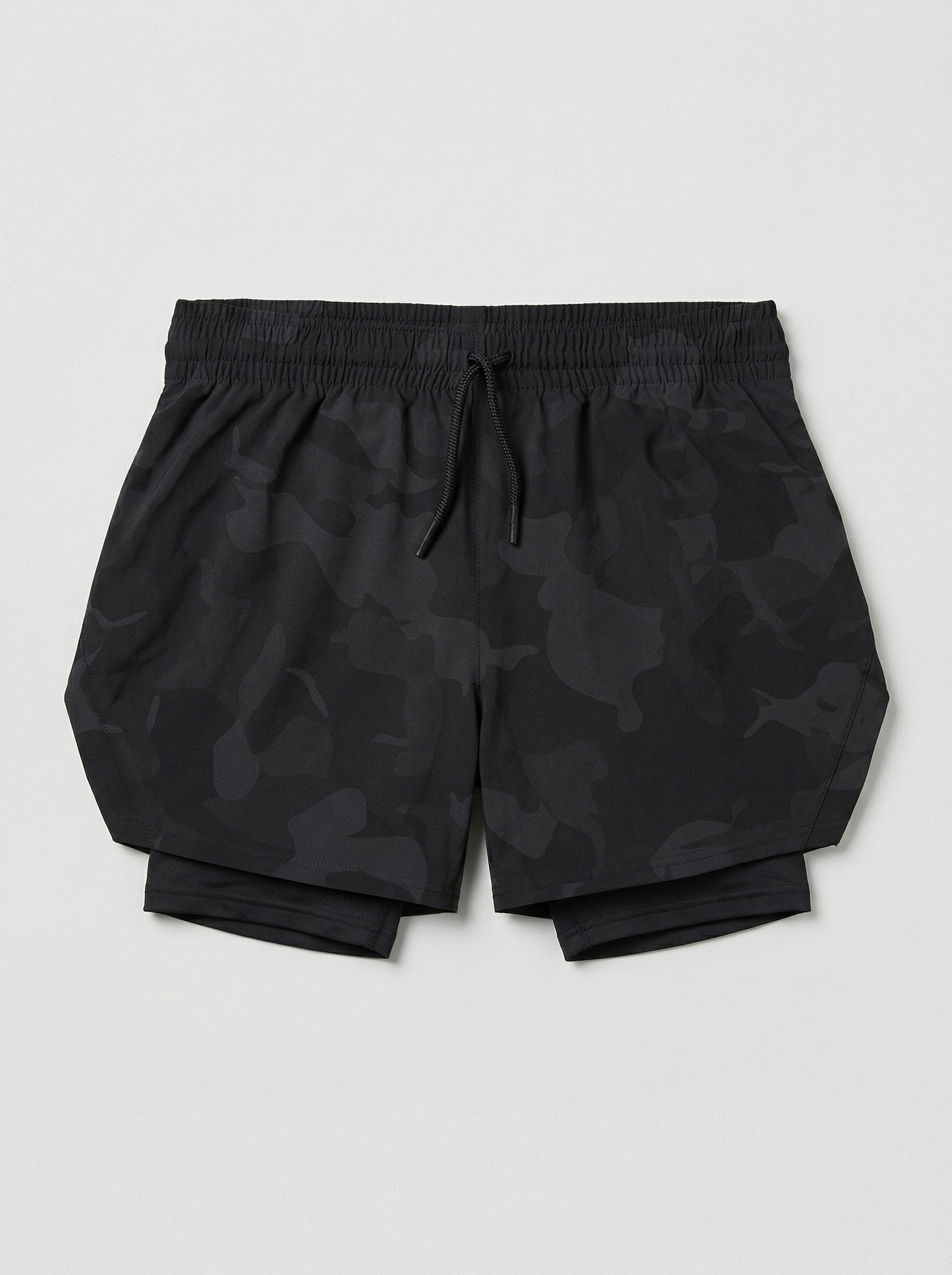 [Inceptus] 2in1 5' Liner Shorts Black Camo